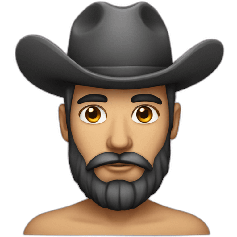 a tattooed gringo with a beard and a hat emoji