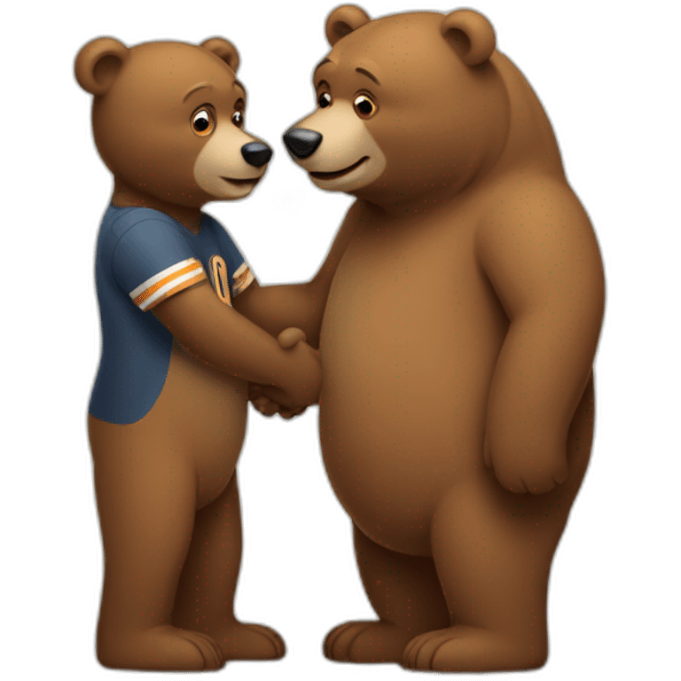 bears shaking hands emoji