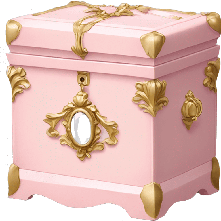 french provincial light pink jewelry box emoji