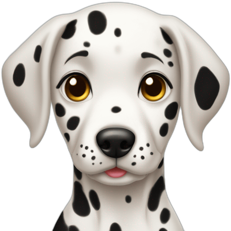 Dalmatian　wish cute woman emoji