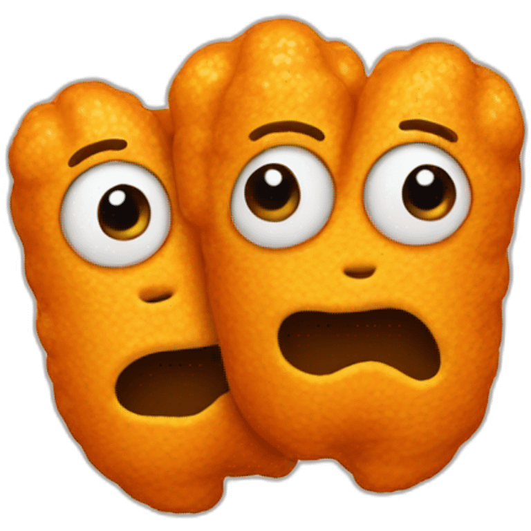 cheeto with two heads emoji