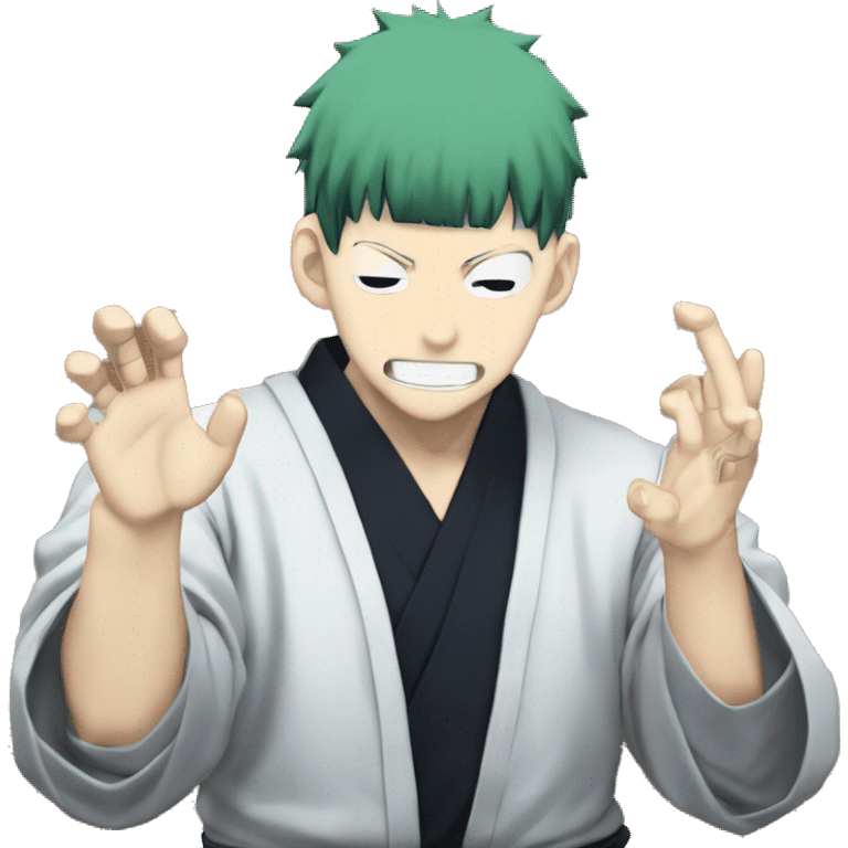 Jujutsu kaisen gojou satorudomin expansion hand sign emoji