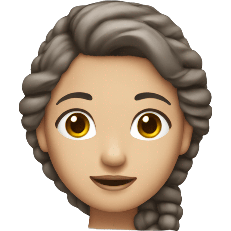 woman with brow hair,pretty hairband and cmera emoji