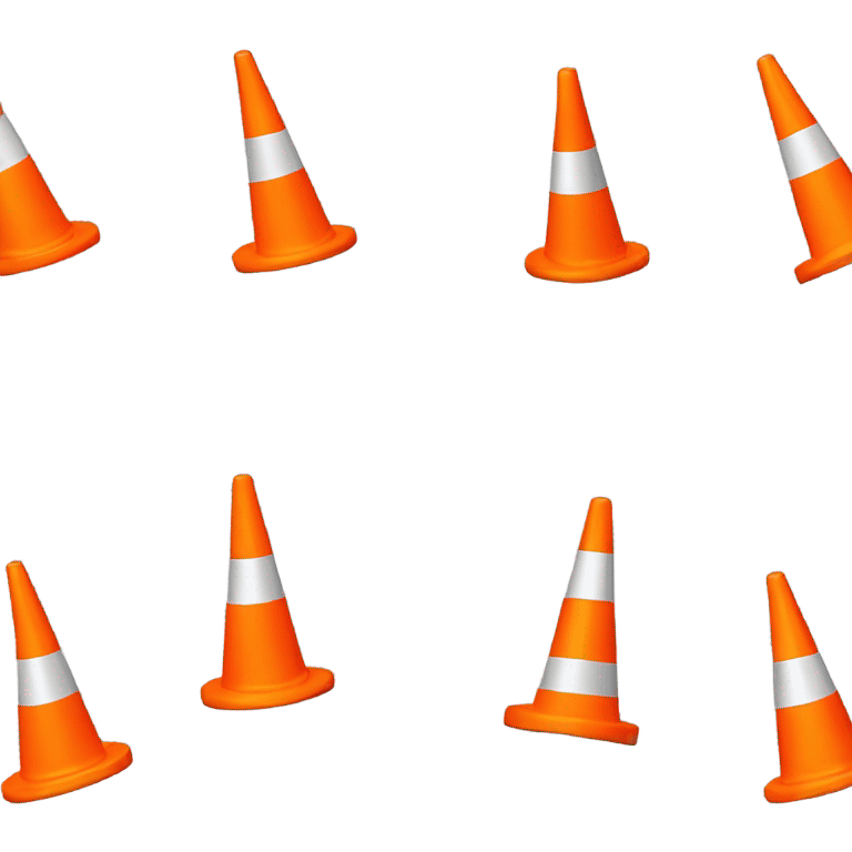 Dancing traffic cone emoji