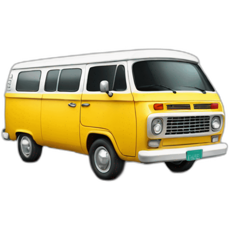 Custom Retro van emoji