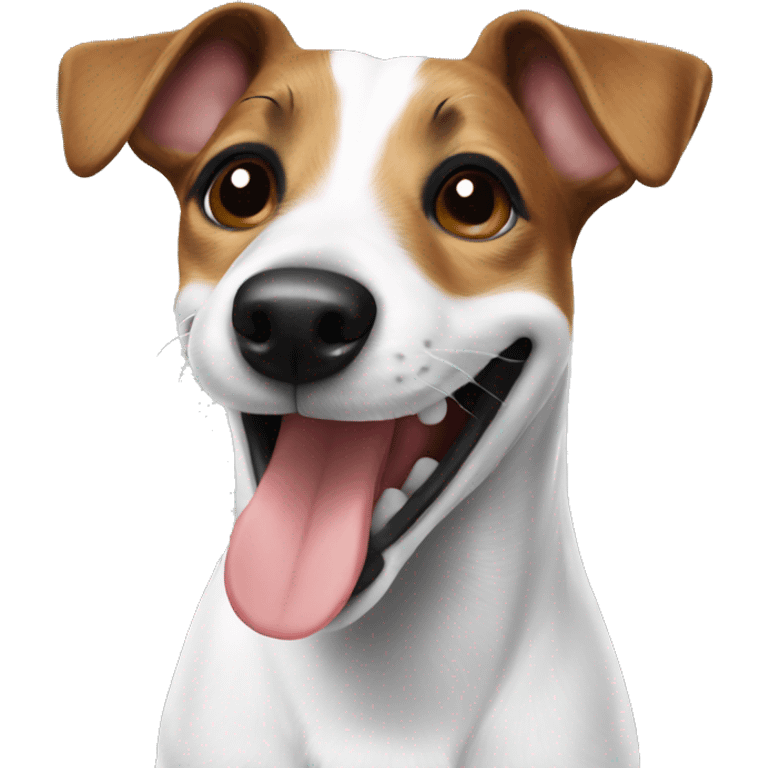 Jack Russell smiling  emoji