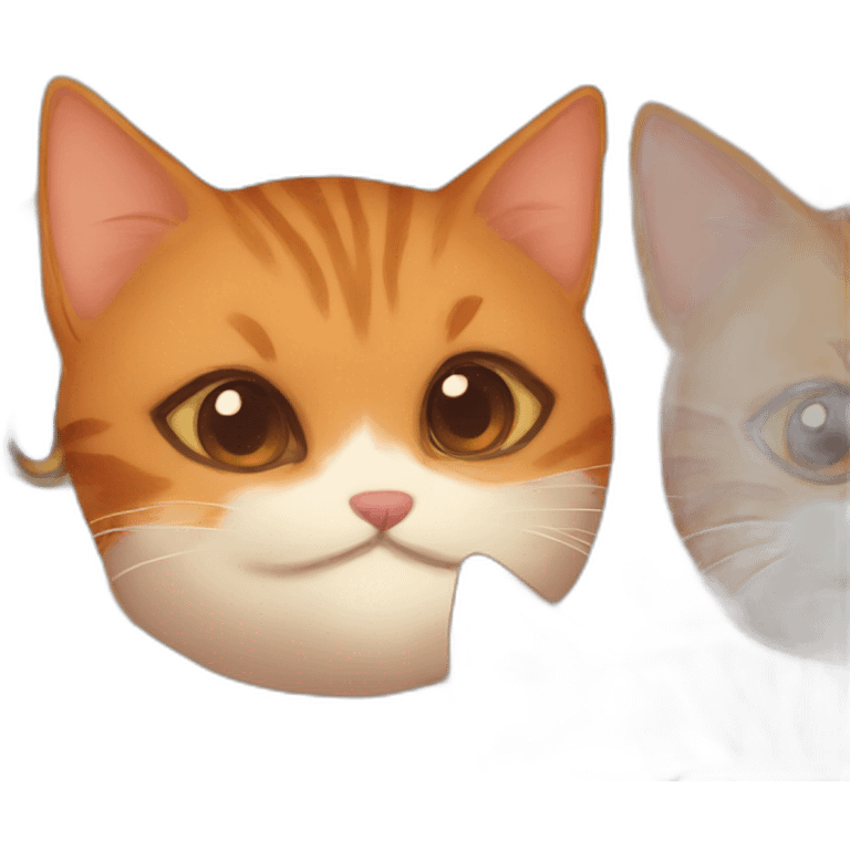 cute orange brown cat emoji