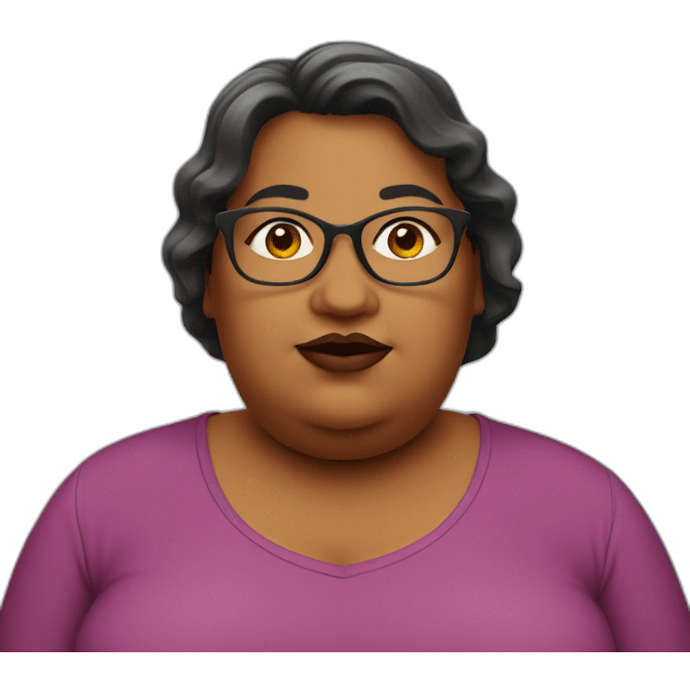 obese austinite woman emoji