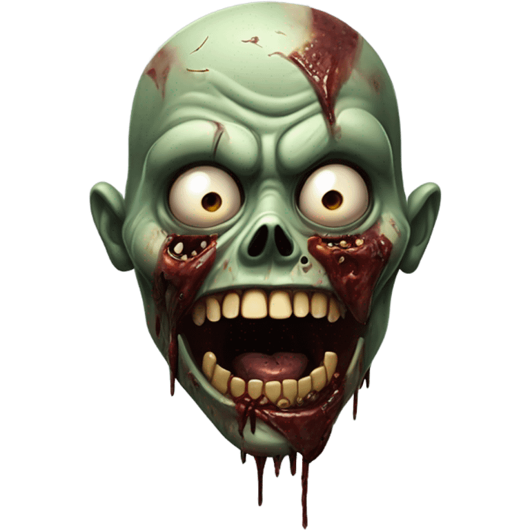 Gross zombie emoji