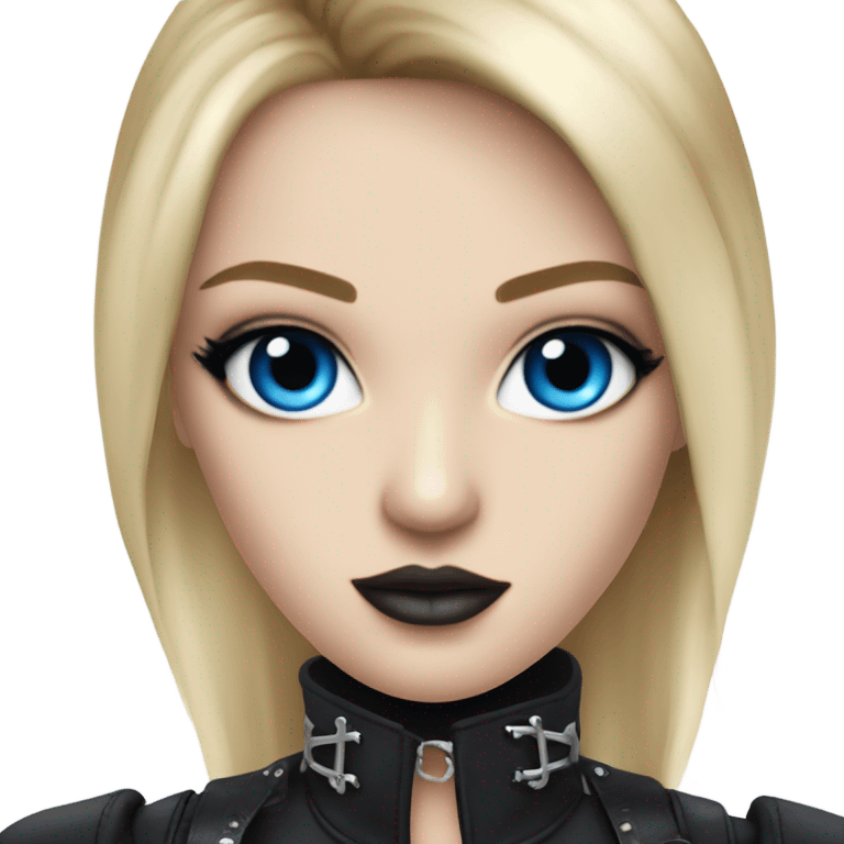 hyper realistic goth blonde blue eyes victoria secret model emoji