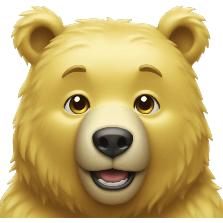 Yellow bear emoji