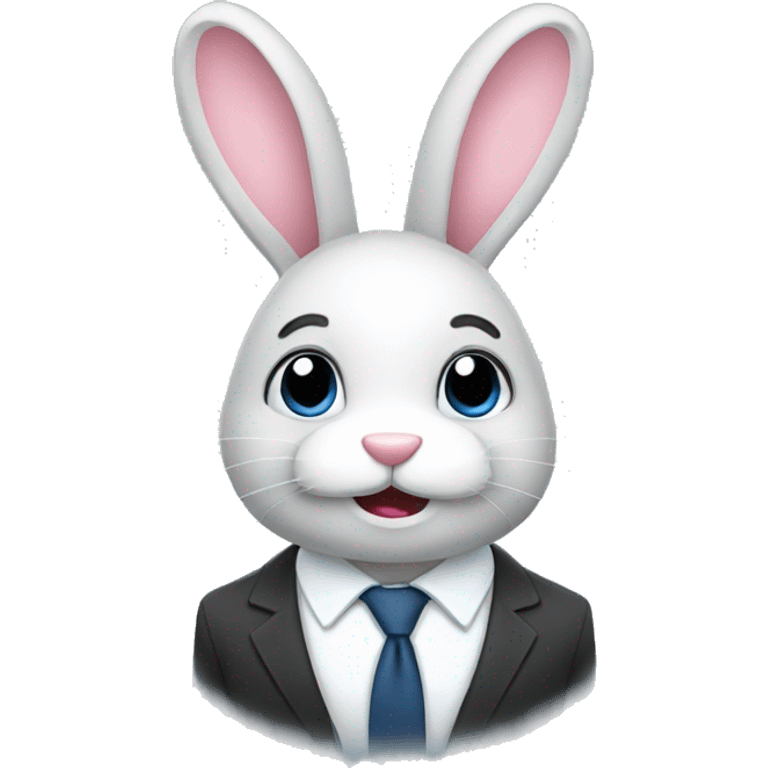 business bunny emoji