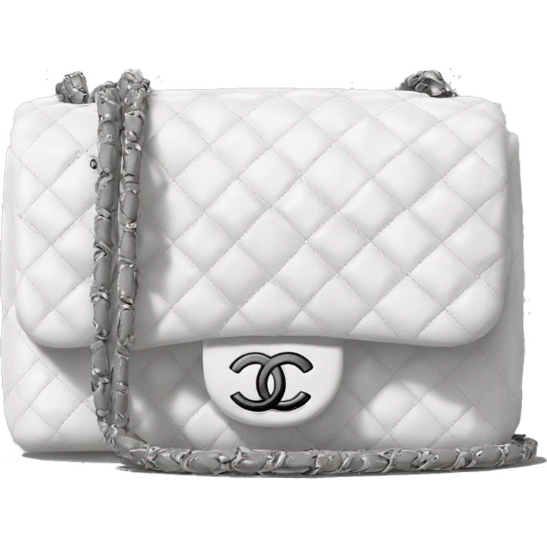 white-chanel-caviar-bag emoji