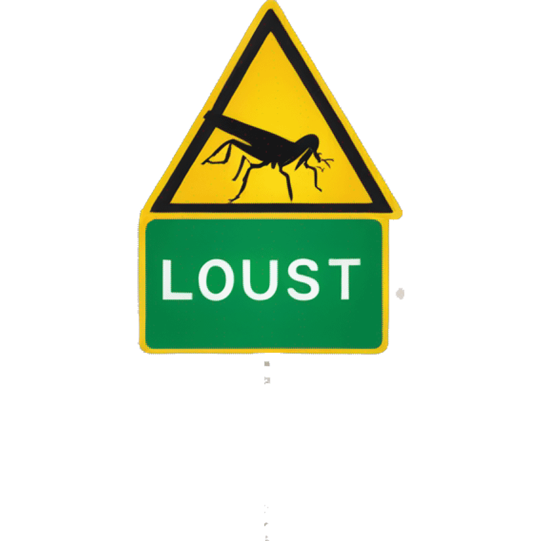 Street sign that says “locust” emoji