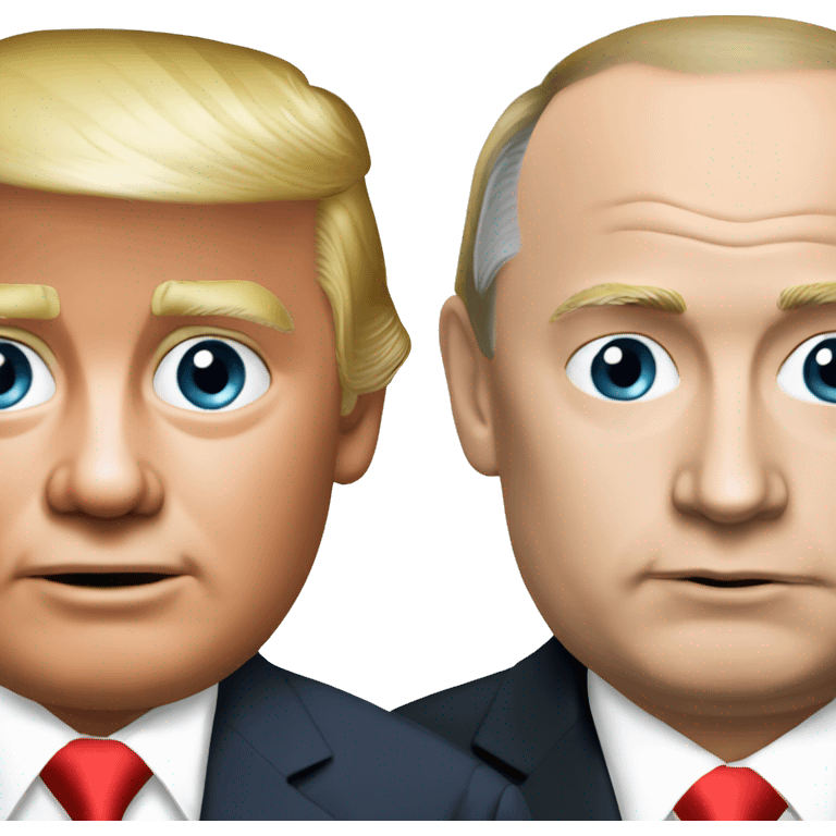 Putin and Trump emoji