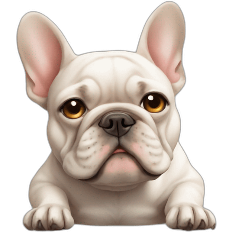 french bulldog who is tired of your shit emoji