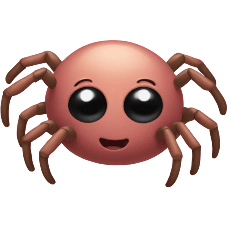 a pink spider poop emoji emoji