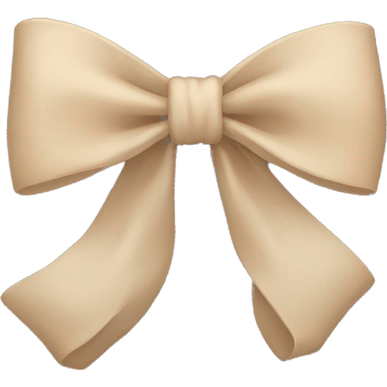 Beige bow emoji