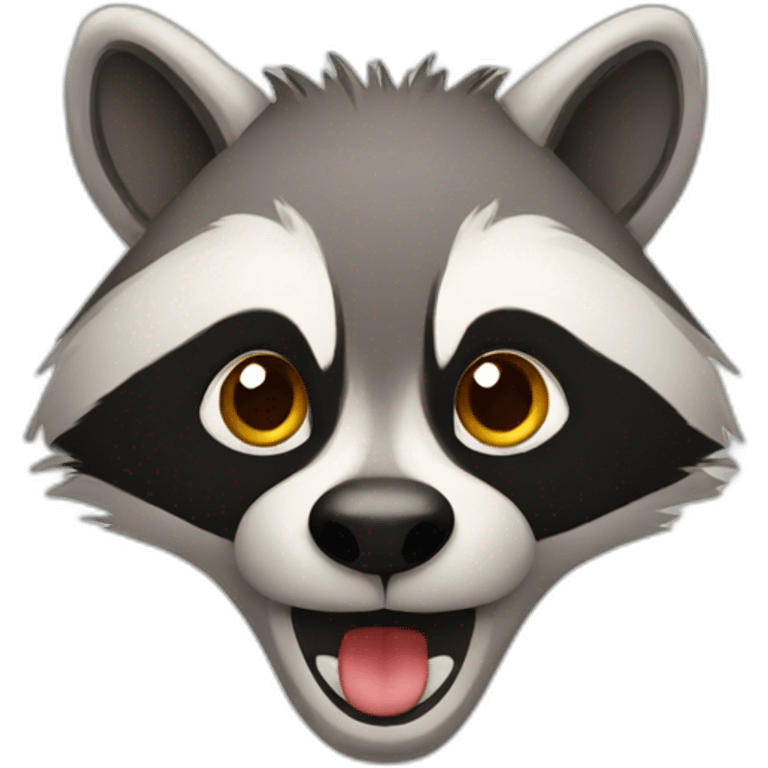 Racoon sign emoji