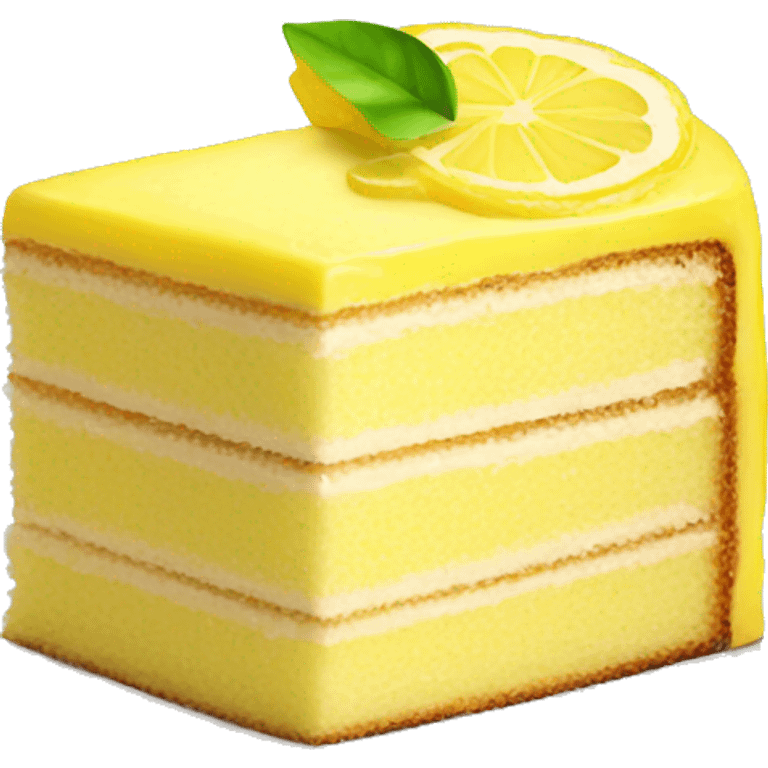 Lemon cake emoji