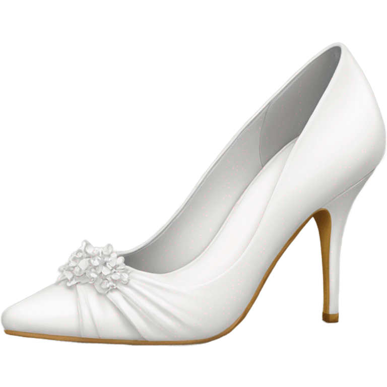 White bridal heels emoji