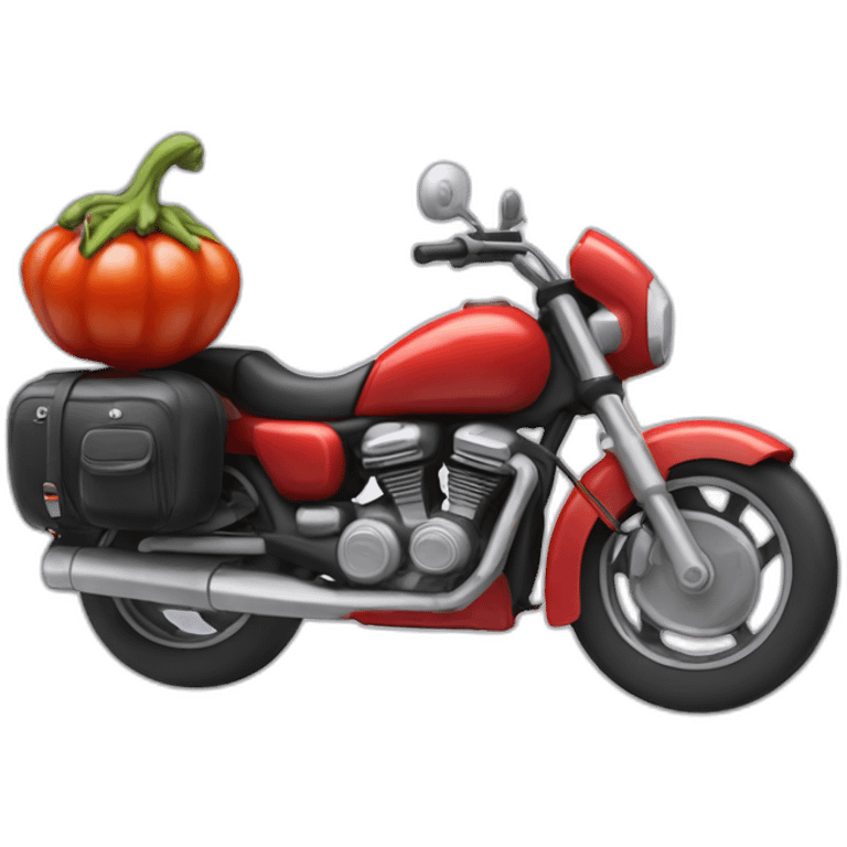 Caponata whit motorbike emoji