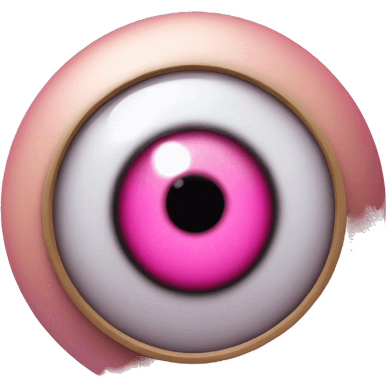 Pink evil-eye emoji