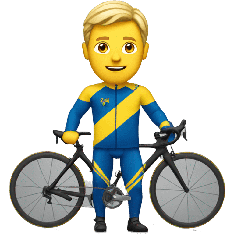 Swedish cycling guy emoji