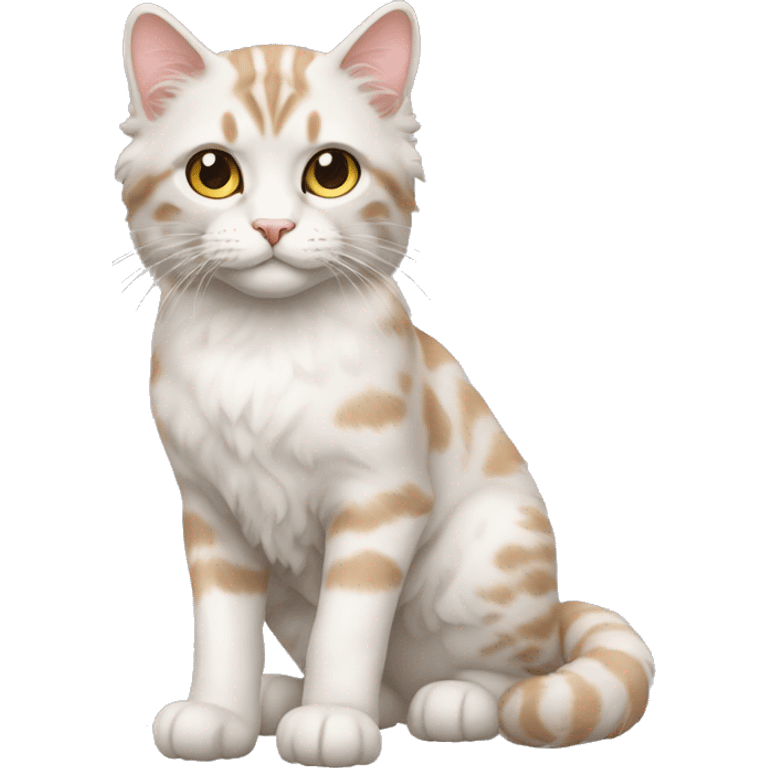 American Curl Cat Full Body emoji