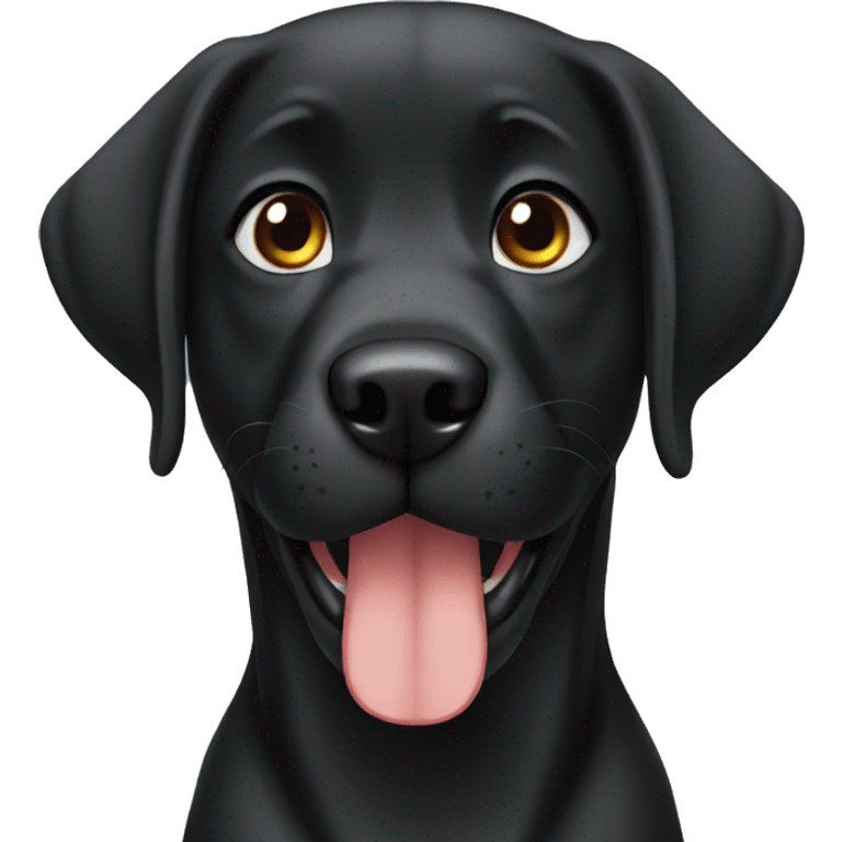 black labrador cry emoji