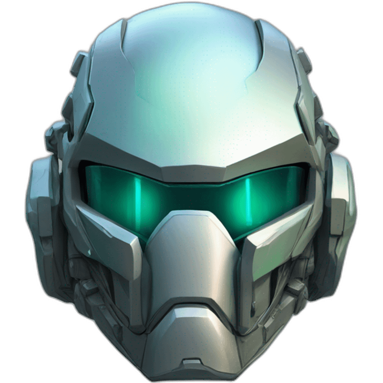 futuristic Phantom Infiltration armored Helmet colored spectral emoji