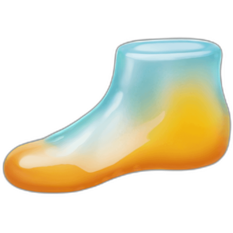 Foot gummy emoji