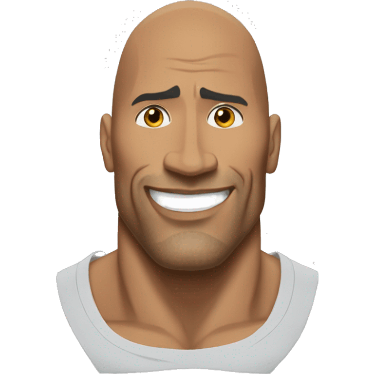 The rock apuntado el dedo hacia arriba emoji