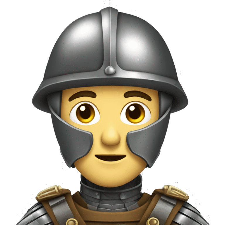 sergeant with helmet medieval emoji