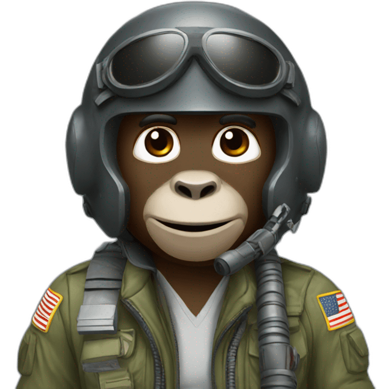 gorilla fighter pilot emoji