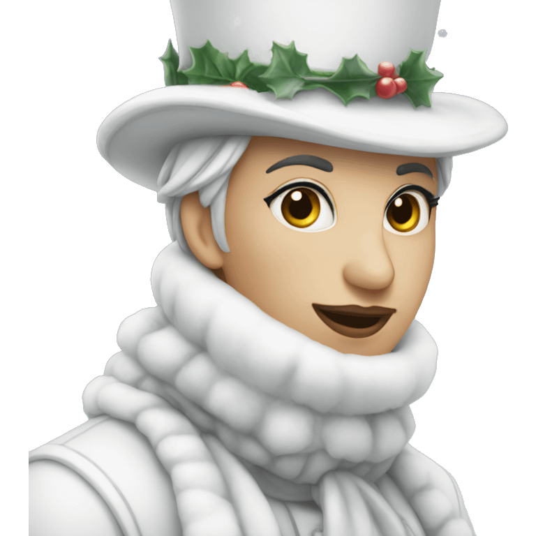 A snow men coquette emoji