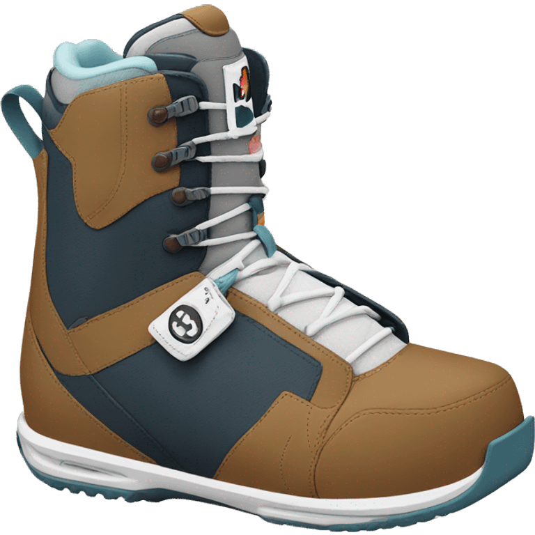 snowboarding boot, burton, boa emoji