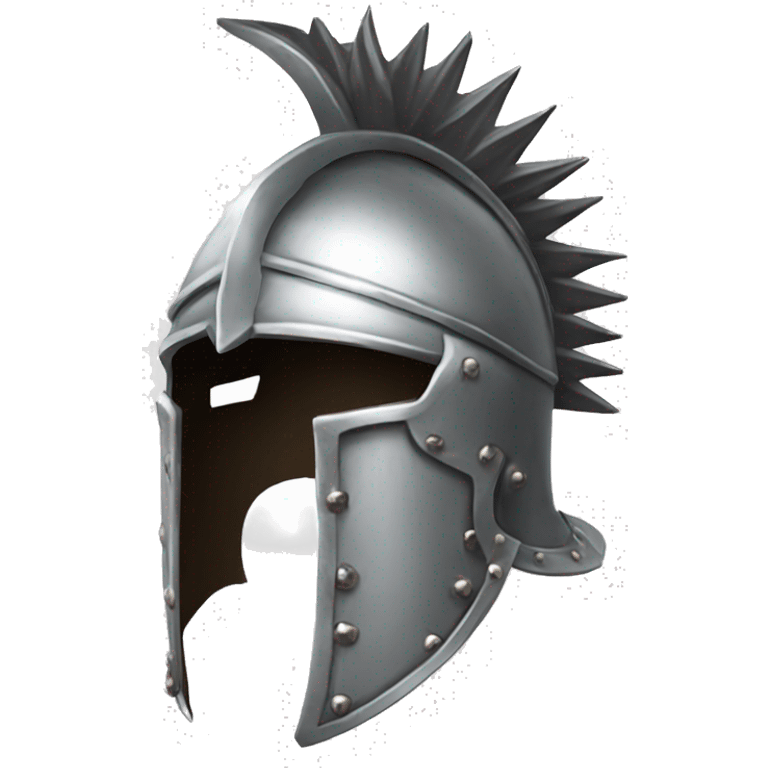 silver spiked gladiator helmet emoji