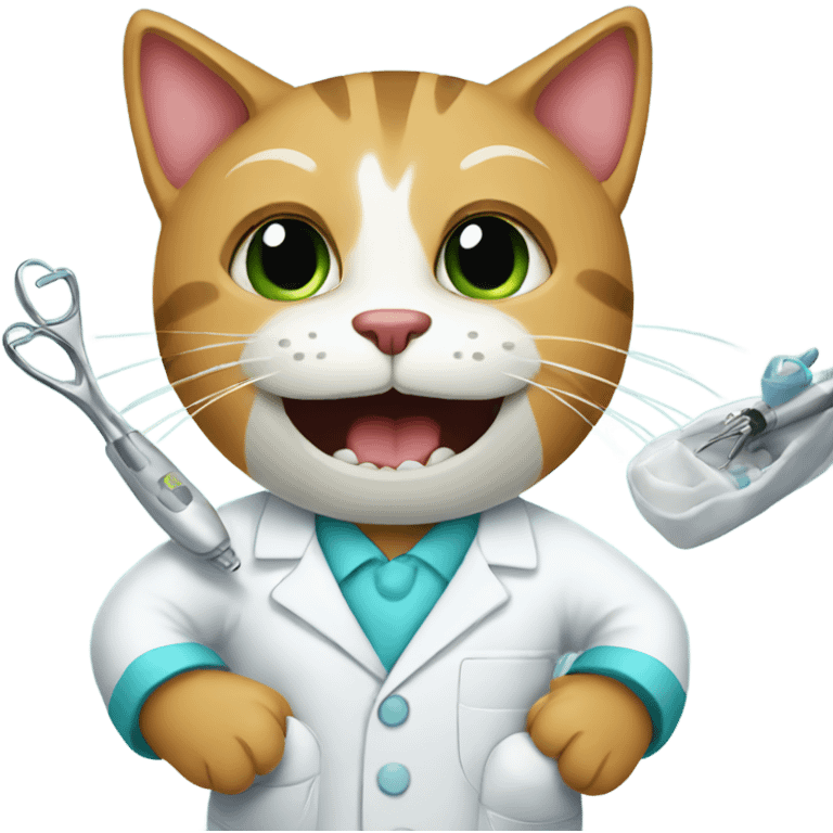 Cat dentist emoji