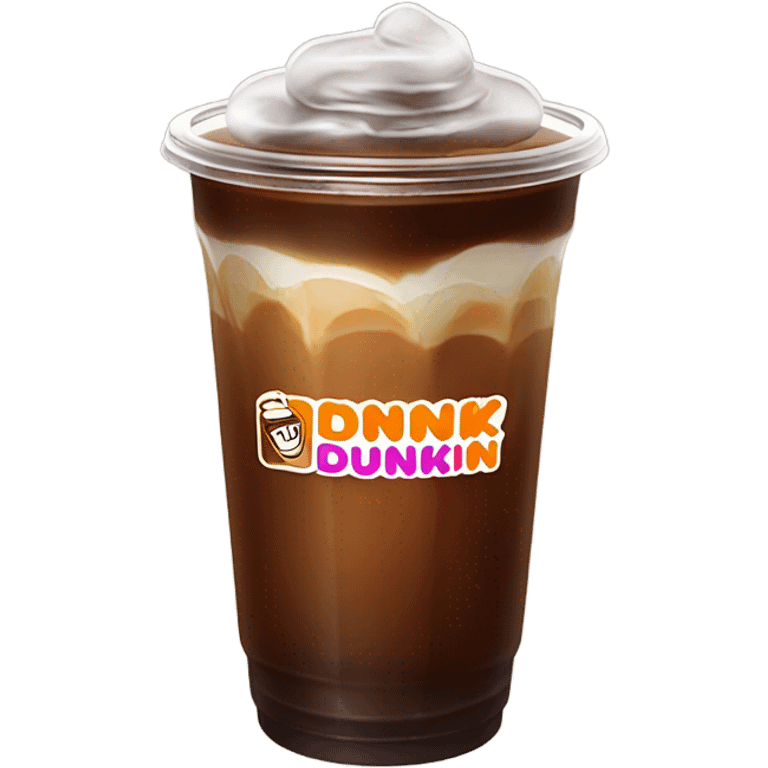 Dunkin iced coffee emoji