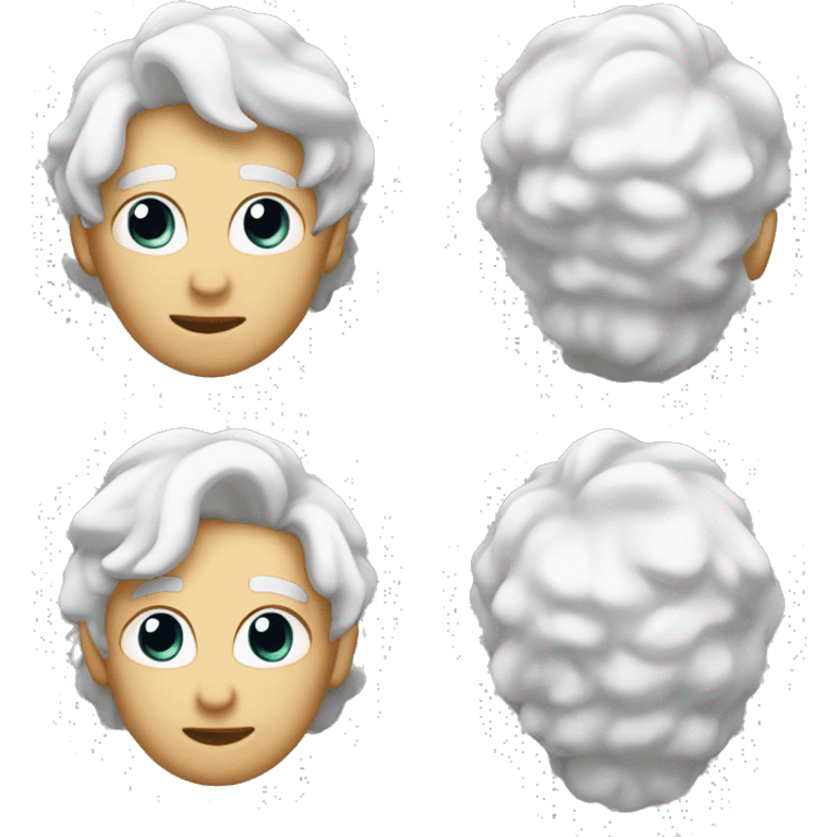 Coniglio bianco e nero emoji