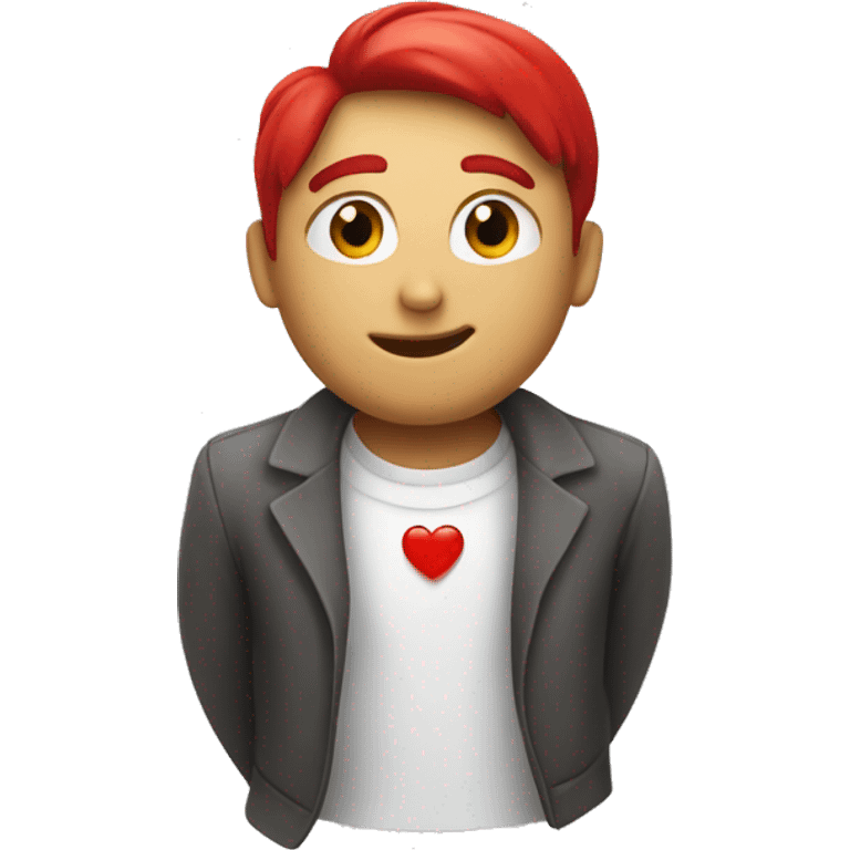 Create a red heart emoji with a white s letter inside. emoji