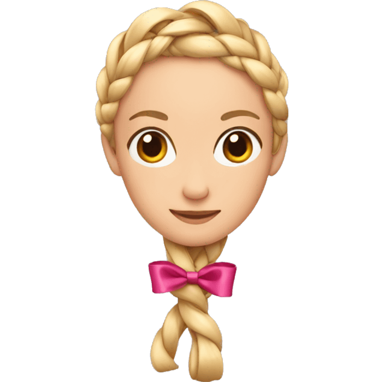 braid with ribbon  emoji