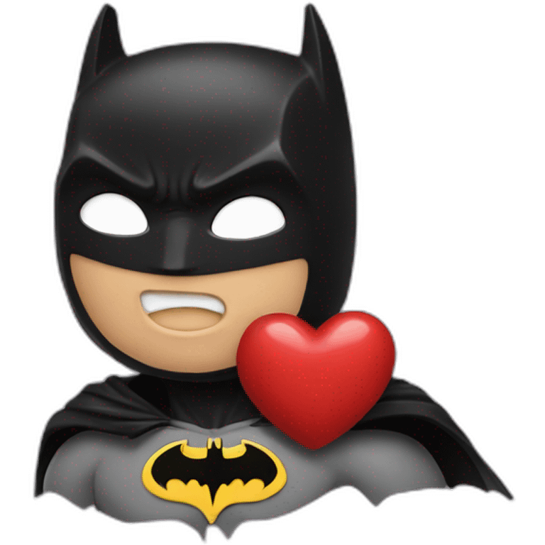 Batman kissing heart emoji