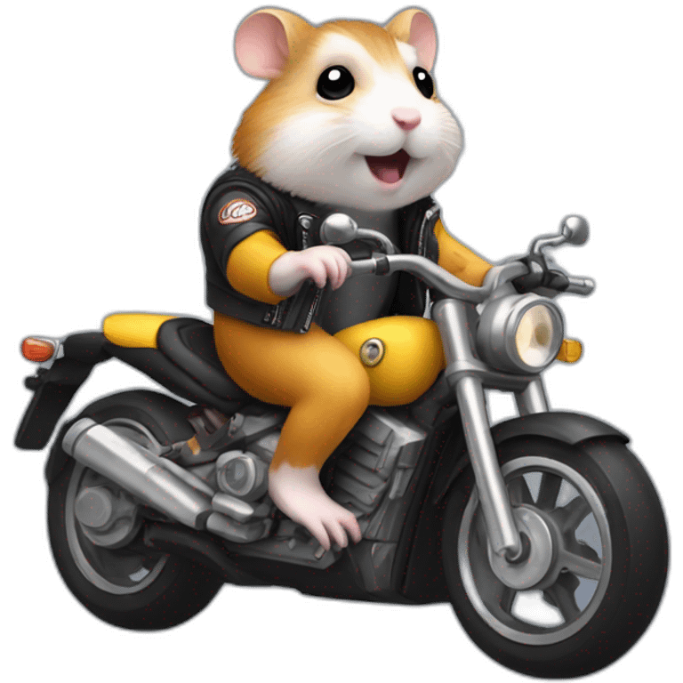 hamster on a motorcycle emoji