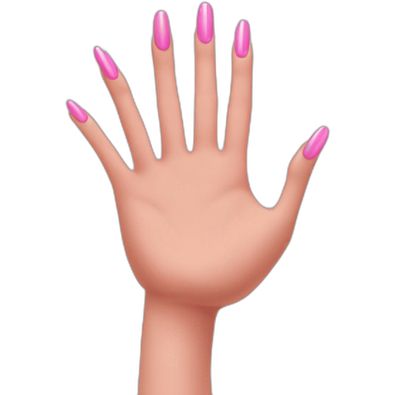 Pinky with long nail emoji