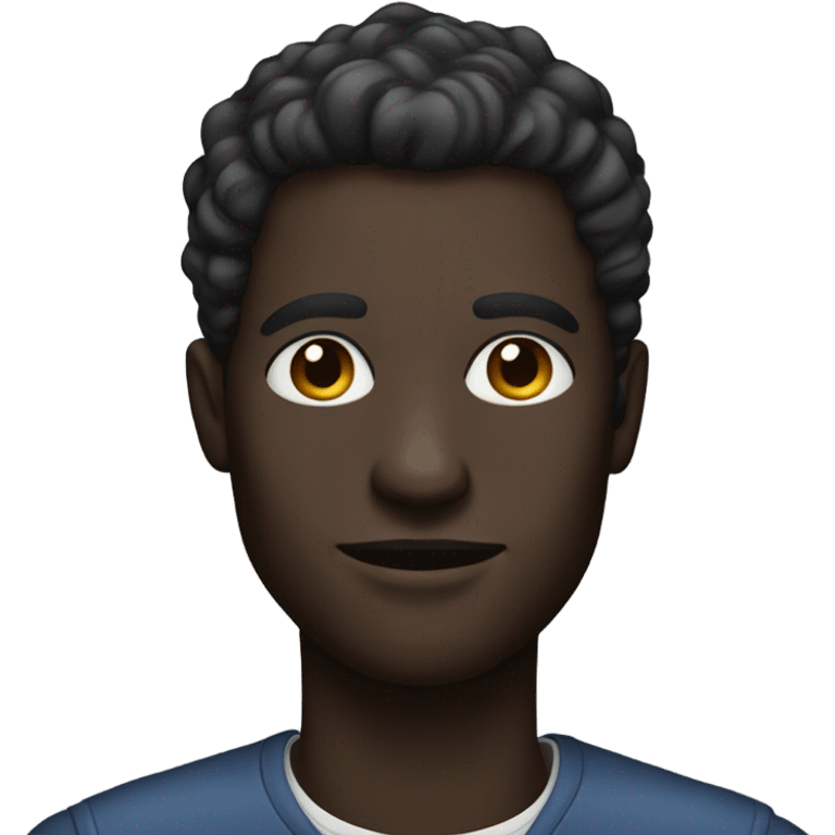 stylish dark-skinned male portrait emoji