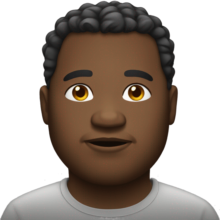 fat black man emoji