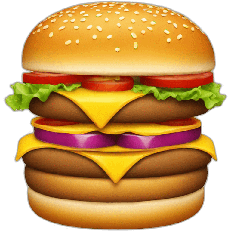 double burger emoji