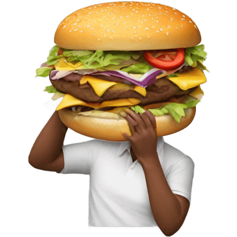 Caseoh eating burger  emoji